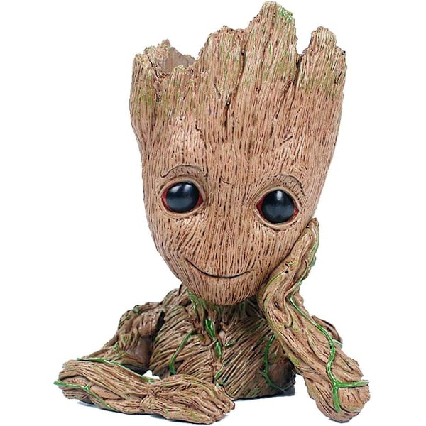 Blomsterpot Guardians of The Galaxy Baby Action Figures Model til Pen Pot, Hjem, Have, Dekoration Tilbehør