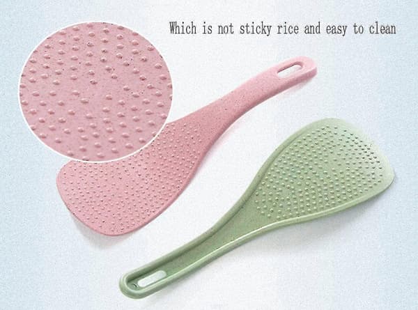 2023 3-delt risske-sæt - Non-stick risskovl i plast, ideel til klistret ris