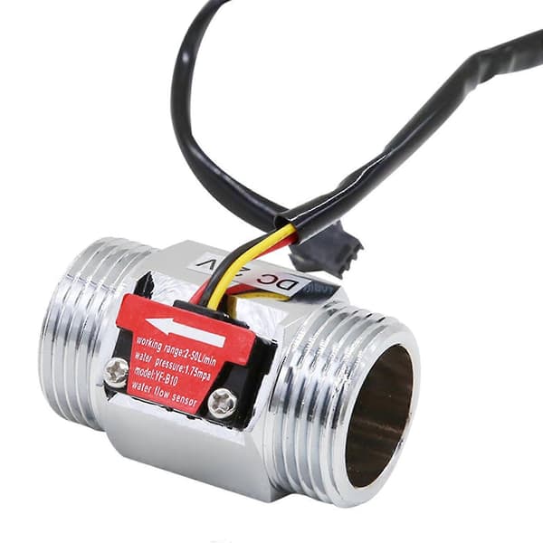 Vannstrømbryter Dc3.524v 1\" Rustfritt Stål Vannstrøm Hall Sensor Holdbar -Qin