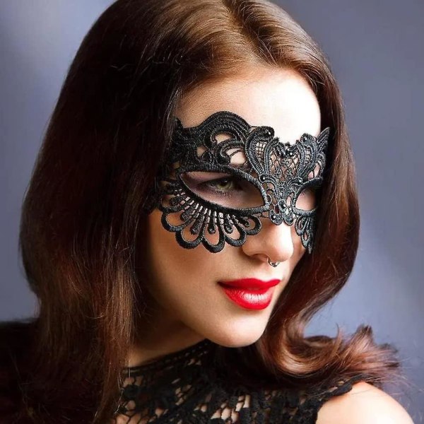 Metallmaskeradmask för kvinnor, venetianska masker för fest