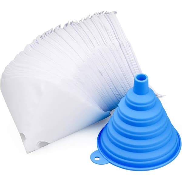 200 STK Koniske Nylon Malingfiltre til Bilmaling med Silikone Tragtefilter