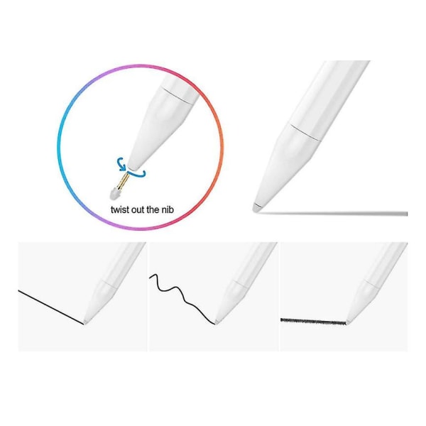 Active Stylus yhteensopiva, Stylus kynät yhteensopivat kosketusnäyttöjen kanssa, ladattava Citive 1,5 mm:n kärki ja muut