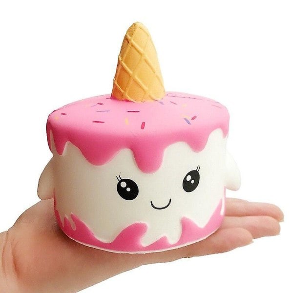 Kawaii Squishy Langsomt Stigende Enhjørning Kage Klem Legetøj Blødt Brød Dekompression Dekompression Legetøj Simulation Håndværk Dekoration 11*10 Cm