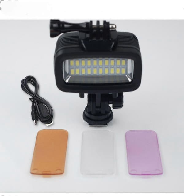 Til Gopro Led Fyldlys 40m Vandtæt 20 Leds Lys