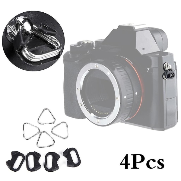 4pcs Camera Strap Hook Lug Ring Belt Hook Lanyard For Camera Shoulder Strap