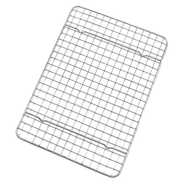 Grill Multipurpose Fødevaregodkendt Varmebestandig Non-stick Tyk Stegt Kød Rustfrit Stål Udendørs BBQ Grillnet Madlavning 30cm A