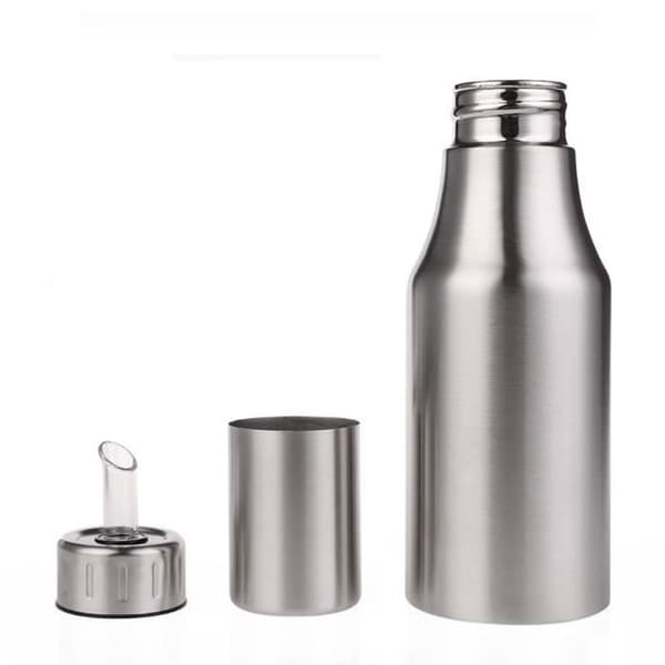 Lecythus Olieflaske - 1000ml - Rustfrit Stål - Drypfri - Støvtæt