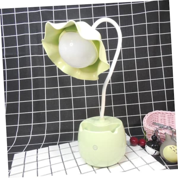 2 stk. Bordlampe USB Skrivebordslampe Læselampe Sengelampe LED-Grøn