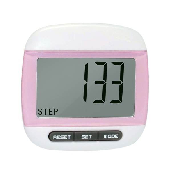 LCD Skridttæller Kilometer Pink