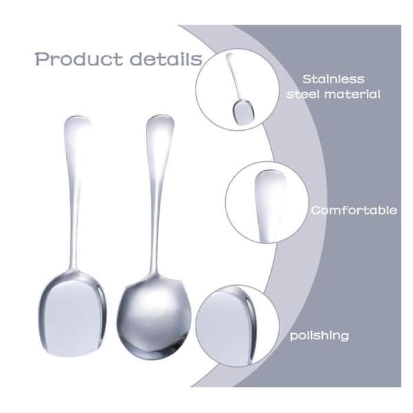 Serveringsskjeer - yd - Rustfritt stål - 4 deler - Elegant design - Korrosjonsbestandig