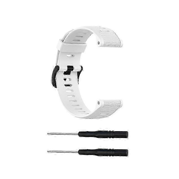 Til Garmin Forerunner 945 Silikone Urrem White