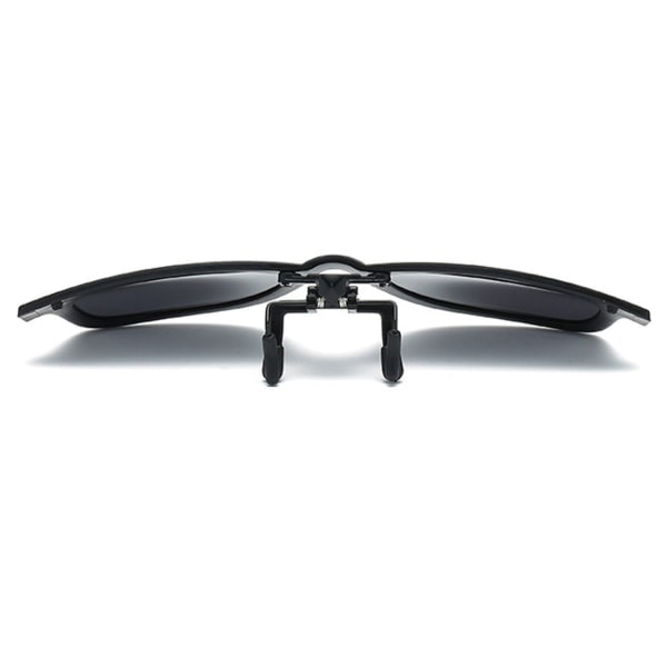 Clip-on Wayfarer solbriller sort - Fastgør til eksisterende briller sort