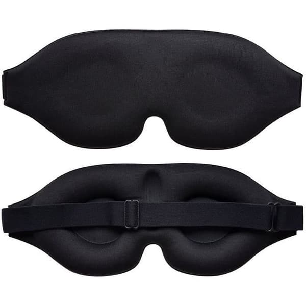 Nattmaske - NOVIDIA - 3D - Memory foam - 100% blackout - Svart