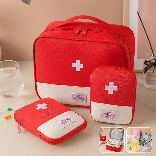 Förvaringsväska för medicin Mini Tom Nödmedicinpåse för nödsituationer Red Small