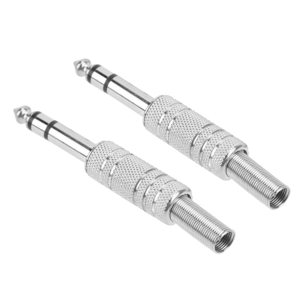 Stereo hane ljudadapter koppling för gitarr hörlurar - 2-pack (635 mm)