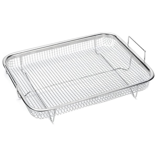 Ovnkurv, grillkurv i rustfrit stål, non-stick net, bakkegitterkurv