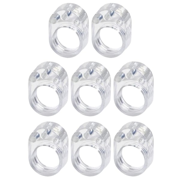 8x Dørstopper for håndtak - Transparent Transparent