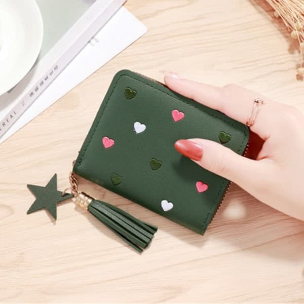 Liten lommebok Kort lommebok dark pink