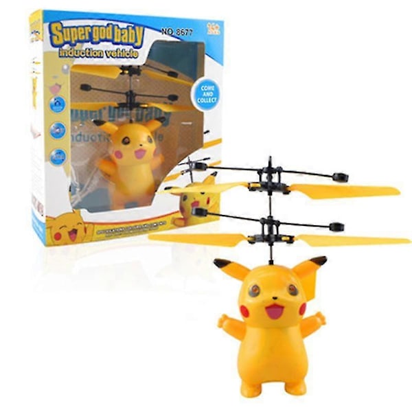Legetøjs Induktionsflyvende Helikopter Speed Drone Legetøj BLÅ COD KK5555-God Pikachu
