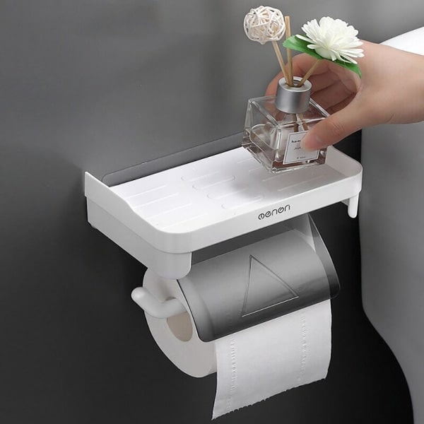 WC-paperitelineen säilytysteline Grey
