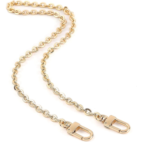 Mini kobber pung kæde skulder crossbody strop taske tilbehør Charm dekoration (guld, 60 cm)