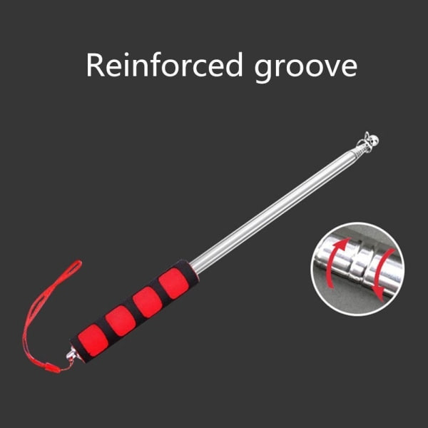 1,2M/1,4M/1,6M/2M Teleskopisk Flagstang Turguide Flagstang Red