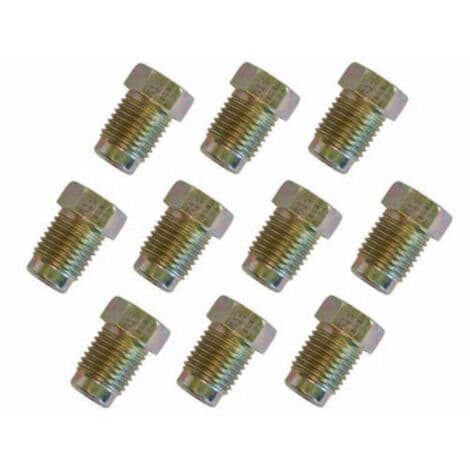 10 mm x 1 mm bromsrörsskruv, lämplig för 3/16\" 3/8\" UNFx 4tpi bromsrör
