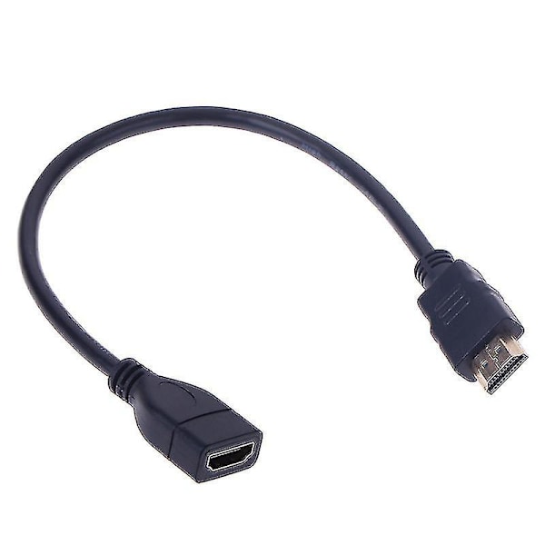 1 stk 15cm/30cm HDMI Han til Hun Forlængerkabel HDMI Beskytter Forlængerledning 0.3m