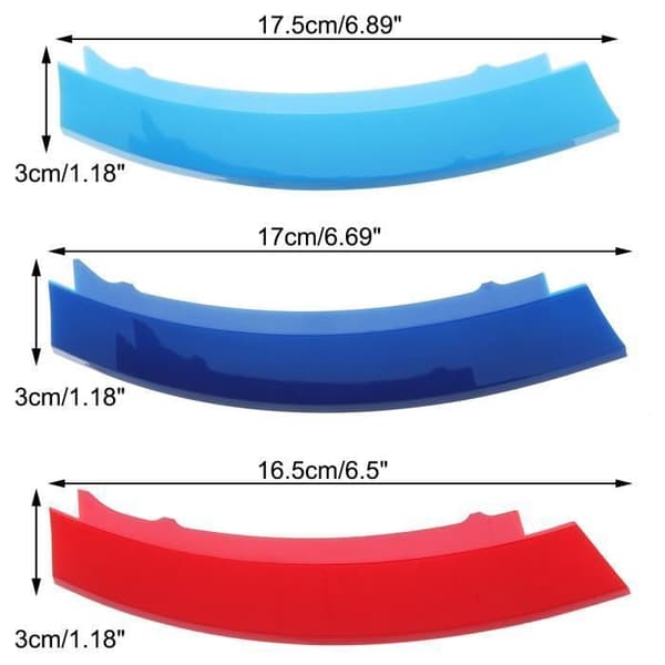 3PCS M-Band Clips Grillskydd för BMW X5 E53 2000-2006