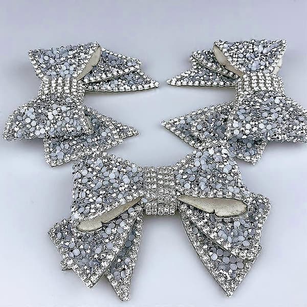 2 stk. Sko Charms Rhinestones Sko Bowknot Charms Dame Sko Dekorationer