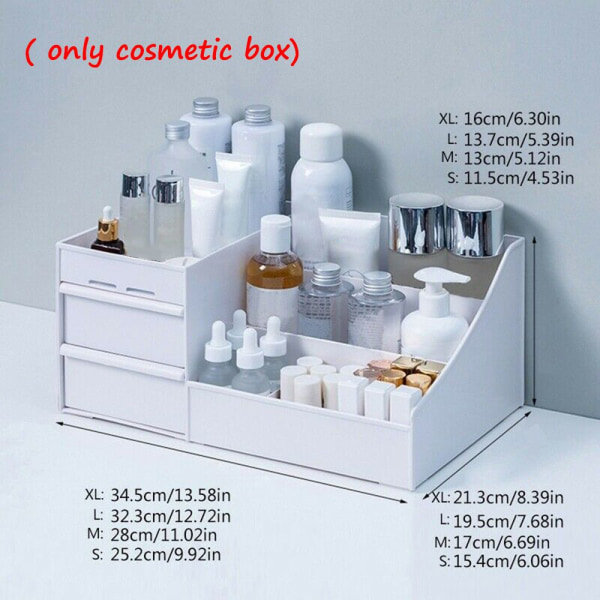 Sminklåda för kosmetisk förvaringslåda white 32.3x19.5x13.7