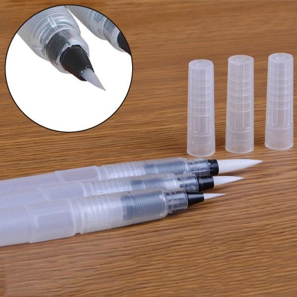 1/3 påfyllbar bläck Färgpenna Vattenpensel Målning Kalligrafi Illustration Pen Kontorspapper s+m+l s+m+l