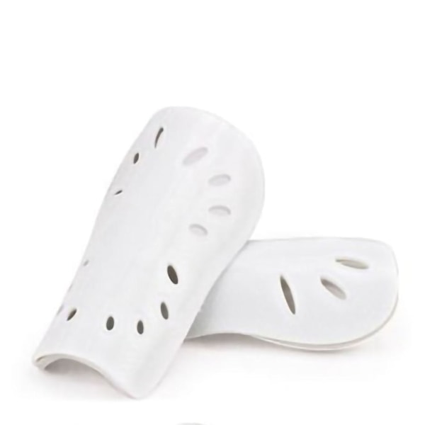 1 Pari Jalkapallo Shin Guards Liukumattomat Mukavat Hengittävät Lapset Aikuiset Paksuuntuneet Urheilun Shin Guards Aikuiset Lapset White For kid