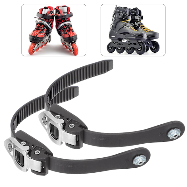 2 stk Skitilbehør Snowboard Binding Strap Skøytesko Spenne Strap Is Skøyter Stropper Inline Roller Strap Skrue