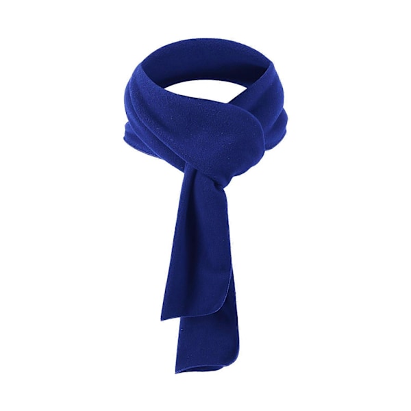 Lång Fleece-halsduk för män och kvinnor för vintersport, lätt, enfärgad, halsvärmare, huvudskydd Royal Blue