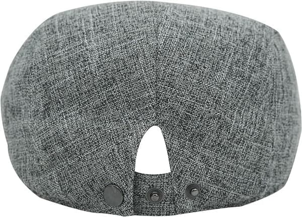 Herre Vintage Stil Ren Hamp Flat Cap (grå)