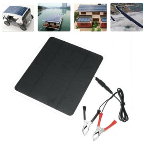 12V 20W Solpanel, Nödladdare, USB, Utomhus, Bil/Båt/Camping