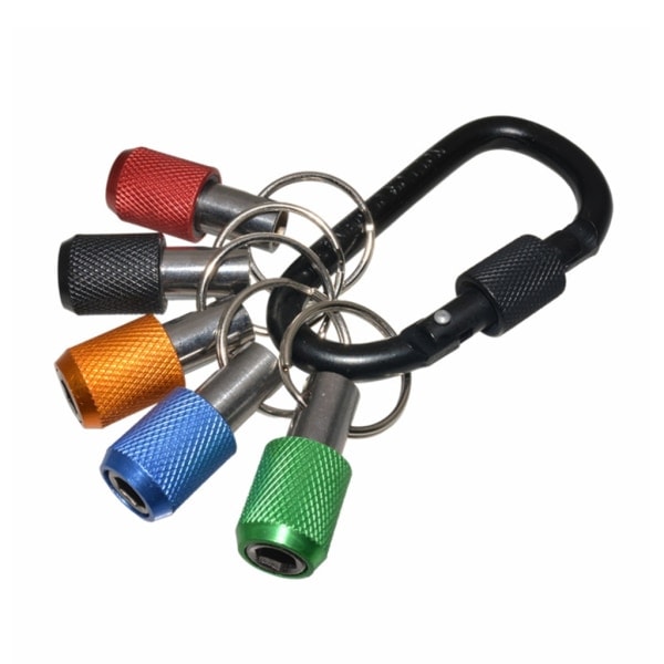 Nøglering Bit Holder med Hurtigkobling 1/4 Hex Skaft Impact Bor Forlængerstang Bærbar Bor Skrue Adapter Kulstofstål