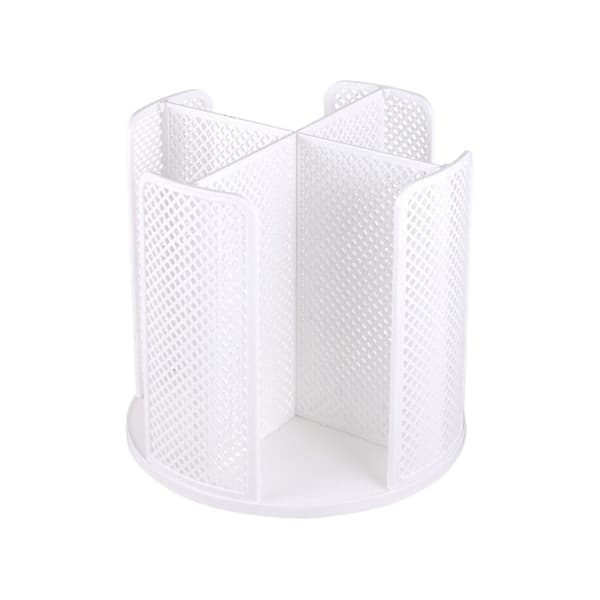 Kaffekopp og Lokkholder Engangskoppdispenser 4 Rom Oppbevaringsstativ [DB] Hvit White