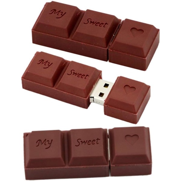 16 GB chokladmodell USB 2.0 Flash-minne Bulk Thumb U-diskminnen Data Storage USB Flash-enhet USB-minne Minnespinne USB-enhet Flash-disk