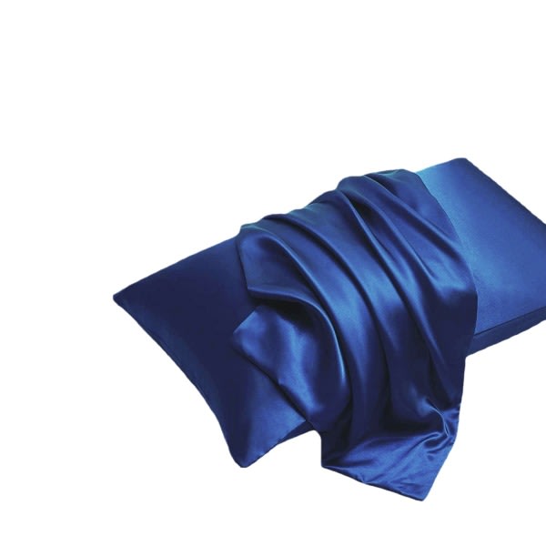 2 stk pudebetræk simulation silke ensfarvet pudebetræk kuvert pudebetræk Khaki