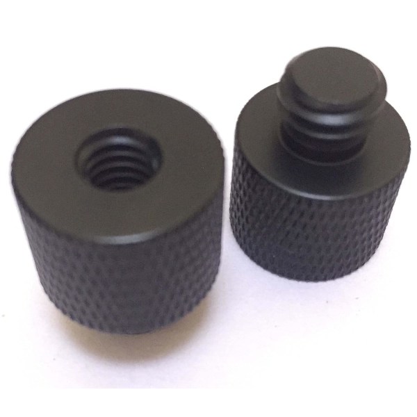 2x H9 21mm 3/8 Han til 1/4 Hun Videokamera Plattform Stativ Skruer Kobling Adapter Blitsbrakett Lys Hot Shoe Skytebase
