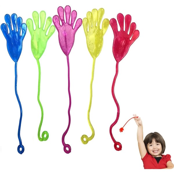 40 Sticky Hands fargerike klebrige hender Bursdag