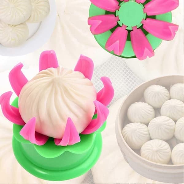 Baozi Maker, Bao Steamer Dumpling Maker Baozi Form Ångad Fylld Bulle Form Bakverk Paj Ångbulle Form-grön