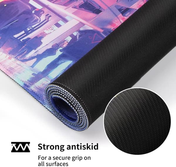 Gaming musematte, 900 x 400 mm, personlig utvidet anime musematte, skrivebordsmatte stor størrelse