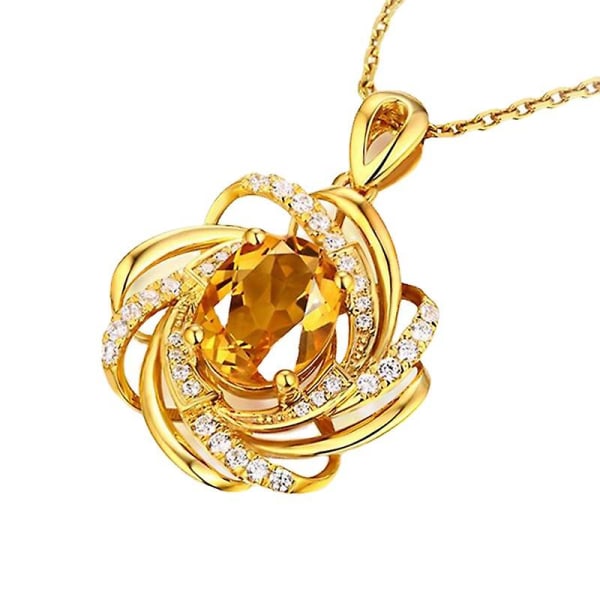 Fashion Flower Gold Clavicle halskæde bedste Valentinsdag gave