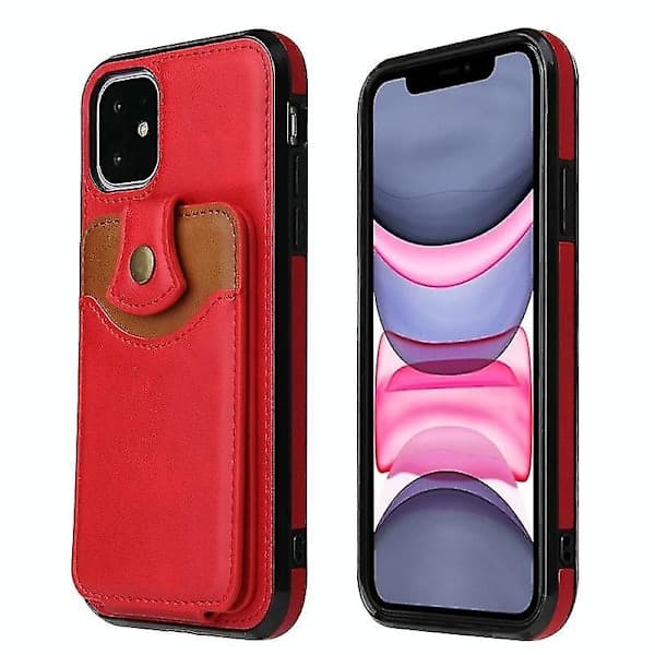 Blødt læder tegnebogsetui til Iphone 12 Mini