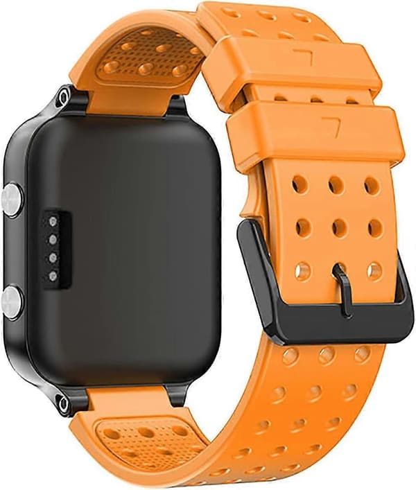 Erstatningsarmbånd i silikon for Garmin Approach S20 med verktøysett orange