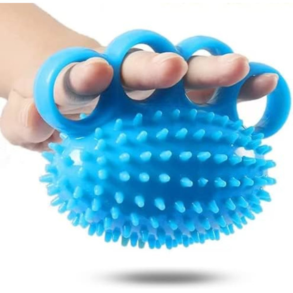 Fingertræner Fingertræner Greb Bold Klemmekugler Stressbolde Styrke Håndøvelsesbold til ældre mennesker Voksne og børn (Blå)