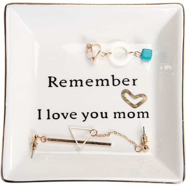 Keramisk ringbakke smykkebakke, velegnet til mødre, søstre og venner